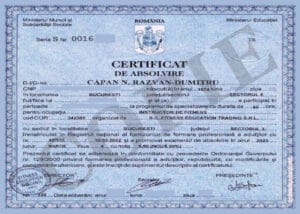 Certificat absolvire