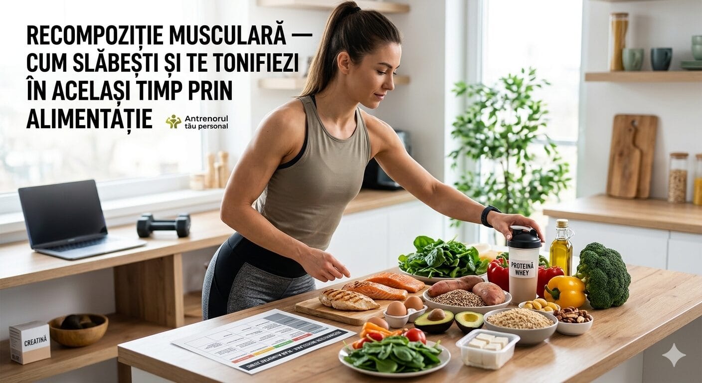 Recompoziție musculară prin alimentație