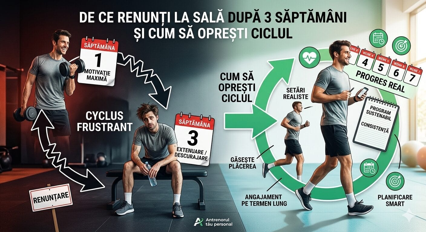 De ce renunți la sală